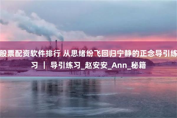 股票配资软件排行 从思绪纷飞回归宁静的正念导引练习 ｜ 导引练习_赵安安_Ann_秘籍